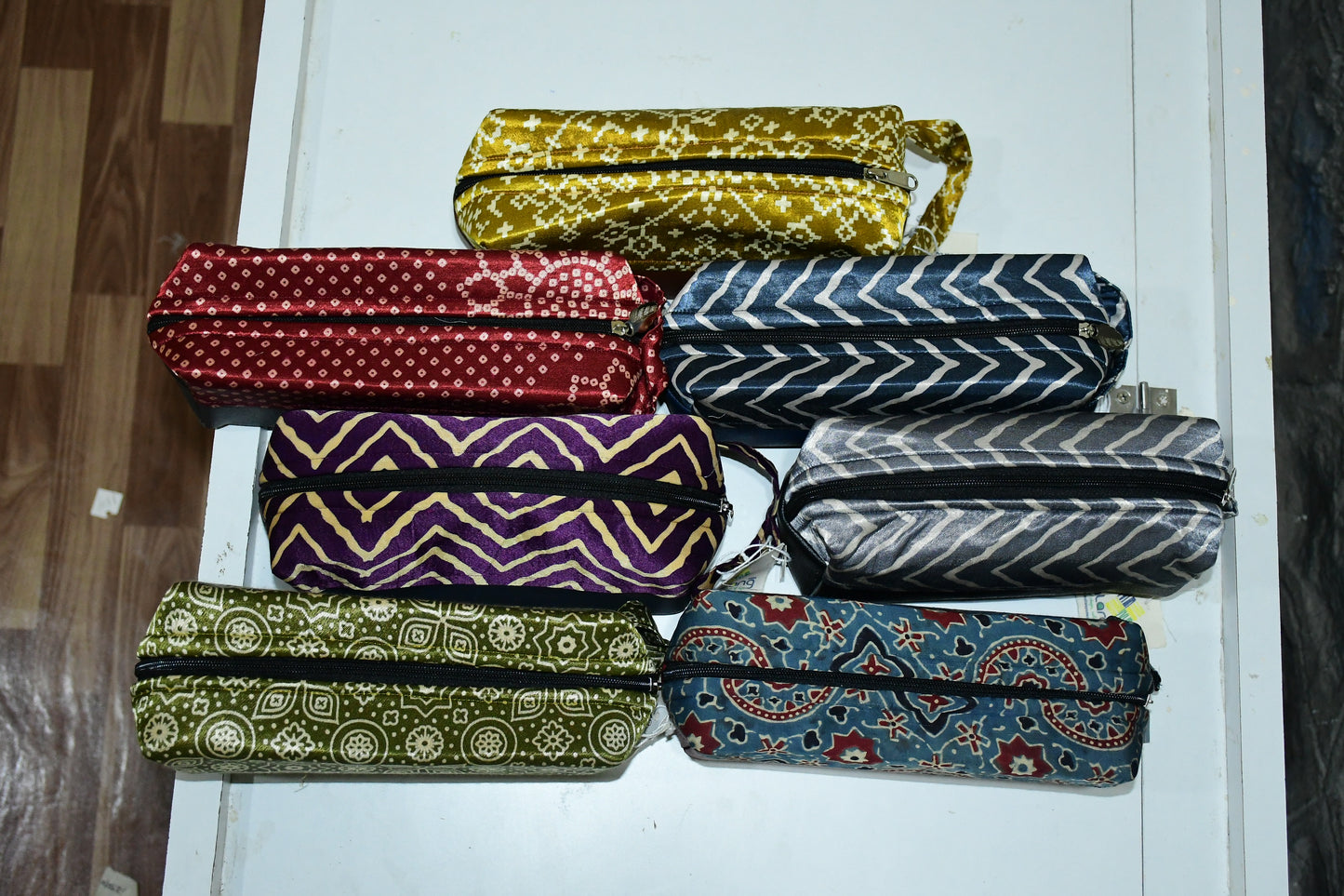 Leather Silk Pouch