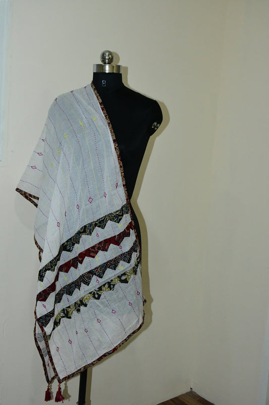 Patch & Hand Embroidery Dupatta