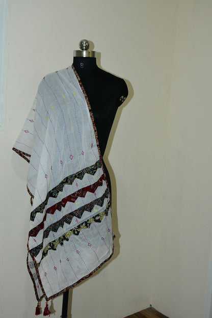 Patch & Hand Embroidery Dupatta